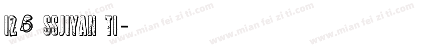 126 SSJiYan Ti字体转换